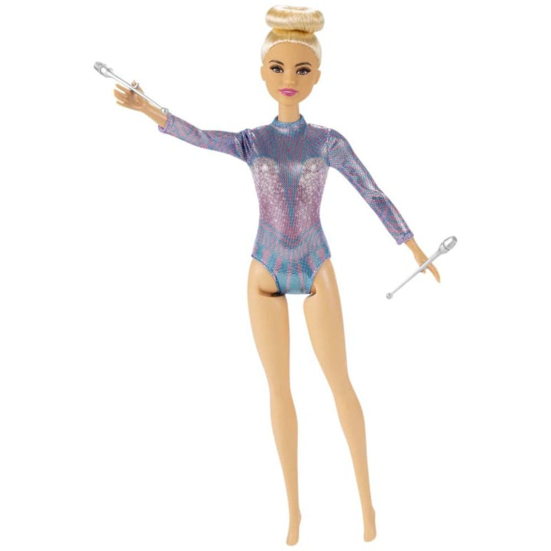 Barbie Rhythmic Gymnast Blonde Doll Leotard & Accessories