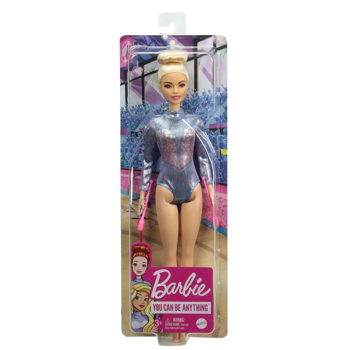 Barbie Rhythmic Gymnast Blonde Doll Leotard Accessories Toycra