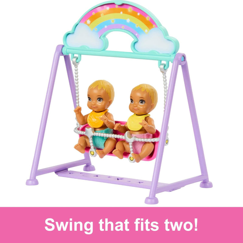 Barbie Skipper Babysitter Doll With Twin Nursery Playset & Accessories-Dolls-Barbie-Toycra