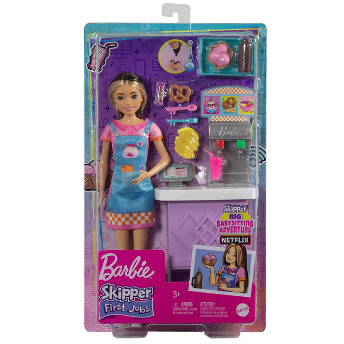 Barbie Skipper Doll and Snack Bar Playset With Accessories