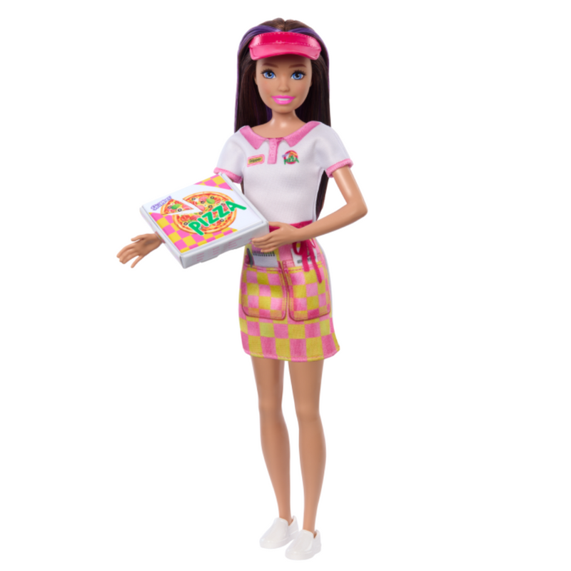 Barbie Skipper First Jobs, Pizzeria Waitress Doll With Accessories