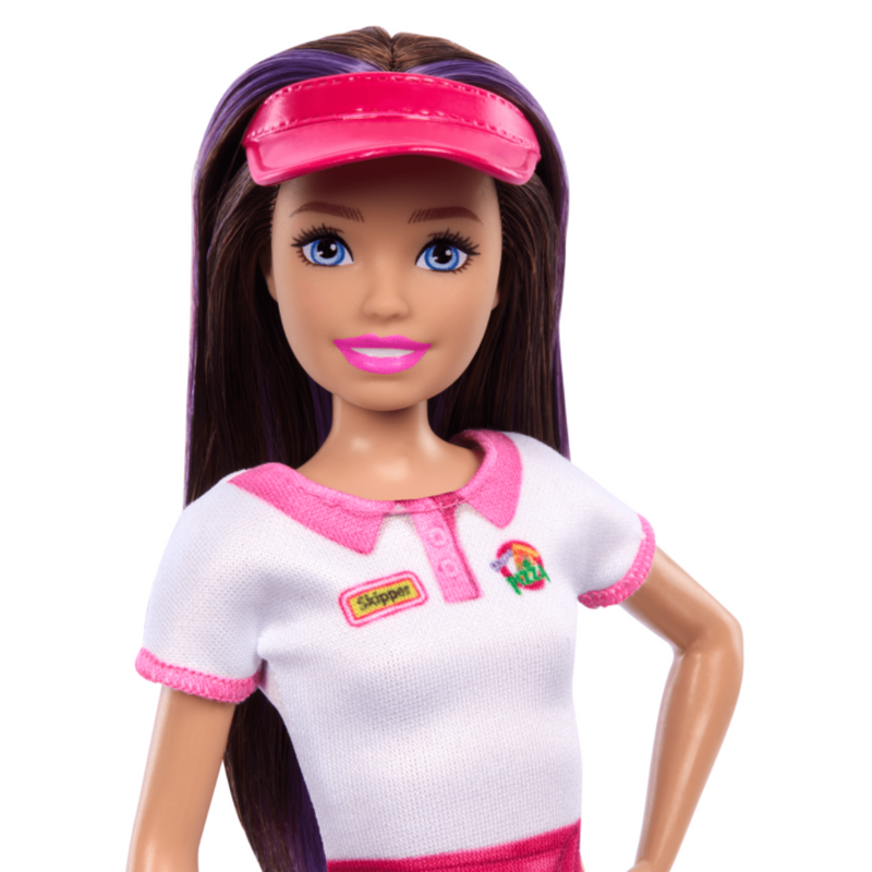 Barbie Skipper First Jobs, Pizzeria Waitress Doll With Accessories