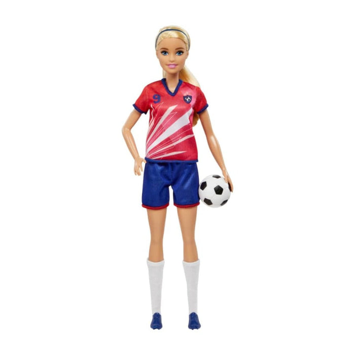 Barbie Soccer Doll, Blonde, #9 Uniform-Dolls-Barbie-Toycra