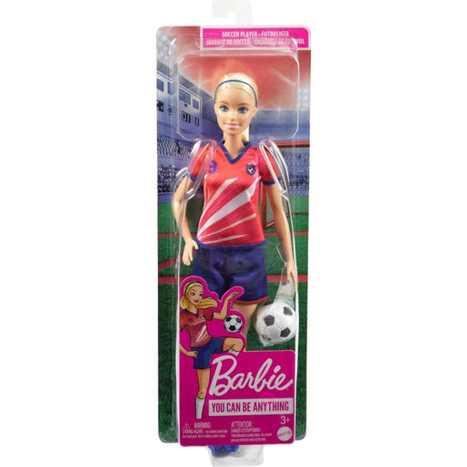 Barbie Soccer Doll, Blonde, #9 Uniform-Dolls-Barbie-Toycra