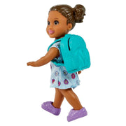Barbie Teacher Doll (Blonde), Toddler Doll (Brunette), Accessories