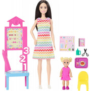 Barbie Teacher Doll With Blonde Fashion Doll, 1 Toddler Doll, & Teaching Accessories