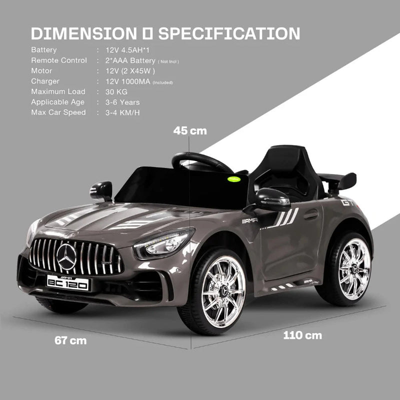 Baybee BC-120 Spyder Battery Operated Car For Kids With Music & Light