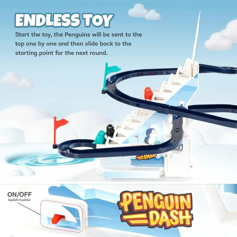 Baybee Funbee 3 Pcs Large Baby Penguin Glider Slider For Kids