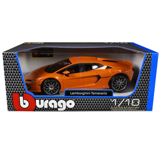 Bburago 1/18 Orange Lamborghini Temerario Collectible Models-Vehicles-Bburago-Toycra