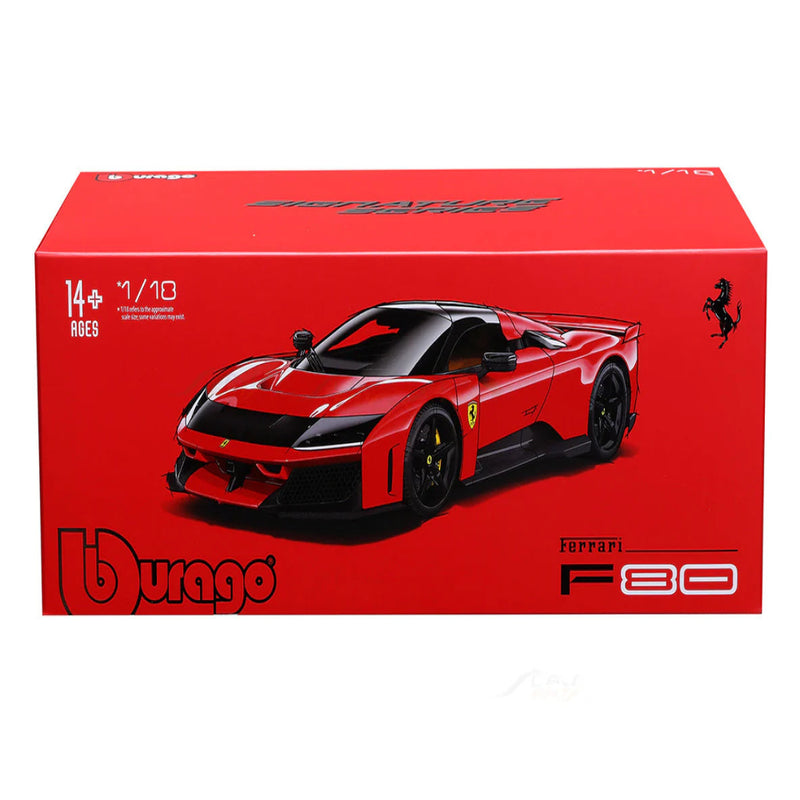 Bburago 1/18 Red FERRARI Signature - F80 Collectible Models