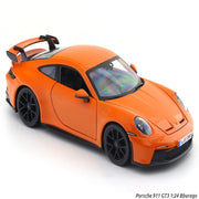 Bburago 1/24 2022 Orange Porsche 911 GT3 Collectible Die Cast Car