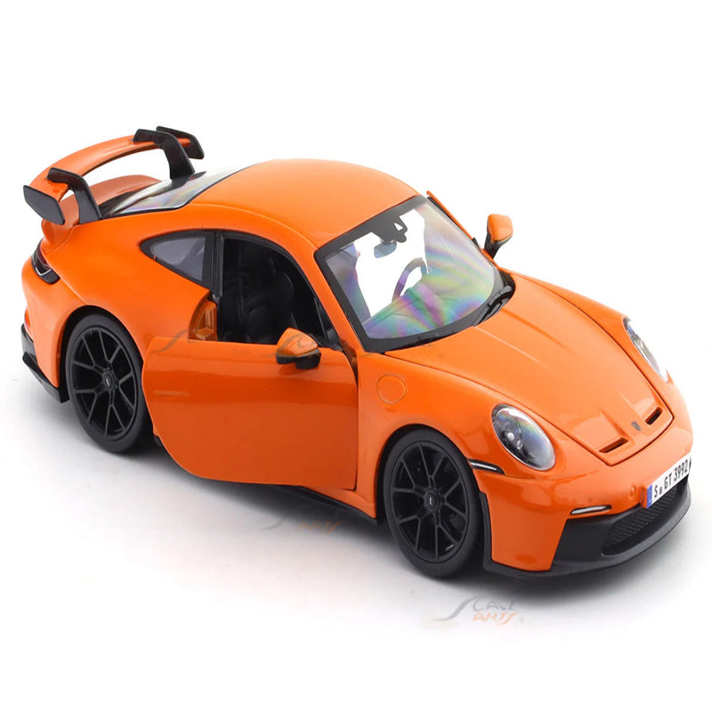 Bburago 1/24 2022 Orange Porsche 911 GT3 Collectible Die Cast Car