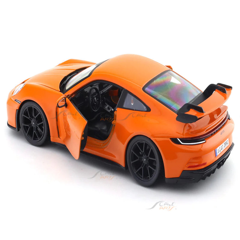 Bburago 1/24 2022 Orange Porsche 911 GT3 Collectible Die Cast Car