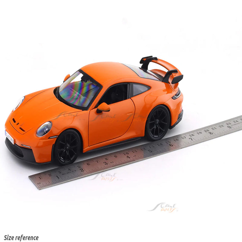 Bburago 1/24 2022 Orange Porsche 911 GT3 Collectible Die Cast Car
