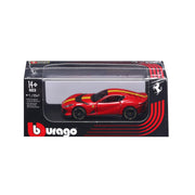 Bburago 1/64 Ferrari 812 Competizione Collectible Models-Red