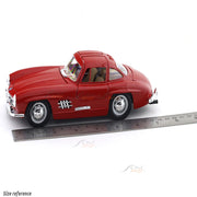 Bburago 1954 Mercedes-Benz 300SL Red with Acrylic Case 1:24 Bburago Licensed Diecast Scale Model Car Collectible