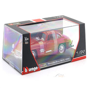 Bburago 1954 Mercedes-Benz 300SL Red with Acrylic Case 1:24 Bburago Licensed Diecast Scale Model Car Collectible
