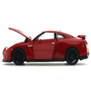 Bburago 2017 Nissan GT-R R35 Red 1:24 Bburago with Acrylic Case Licensed Diecast Scale Model Car Collectible