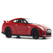 Bburago 2017 Nissan GT-R R35 Red 1:24 Bburago with Acrylic Case Licensed Diecast Scale Model Car Collectible