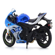 Bburago 2021 Suzuki GSX-R1000 R blue 1:18 diecast scale model bike collectible