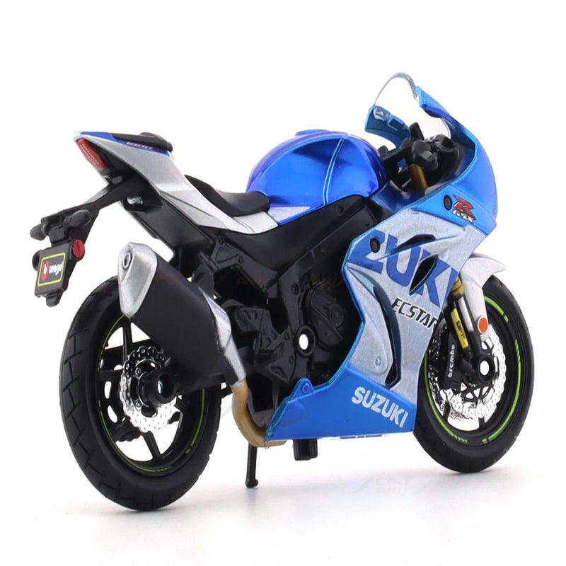 Bburago 2021 Suzuki GSX-R1000 R blue 1:18 diecast scale model bike collectible