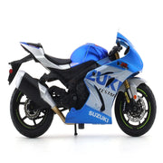 Bburago 2021 Suzuki GSX-R1000 R blue 1:18 diecast scale model bike collectible