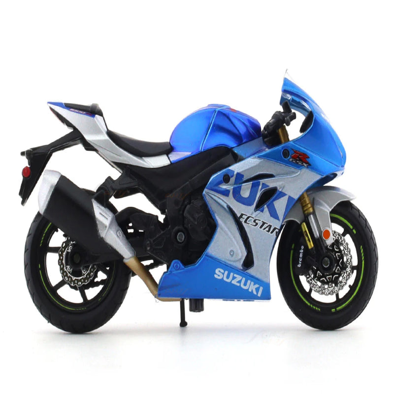 Bburago 2021 Suzuki GSX-R1000 R blue 1:18 diecast scale model bike collectible