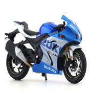Bburago 2021 Suzuki GSX-R1000 R blue 1:18 diecast scale model bike collectible