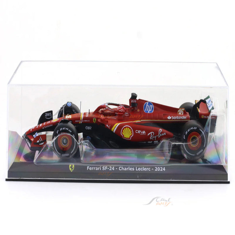 Bburago 2024 Ferrari SF24 #16 Clarles Leclerc 1:24 Bburago licensed Formula 1 diecast scale model car