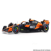 Bburago 2024 McLaren MCL38 No.81 with figure 1:24 Bburago licensed diecast Scale Model car collectible