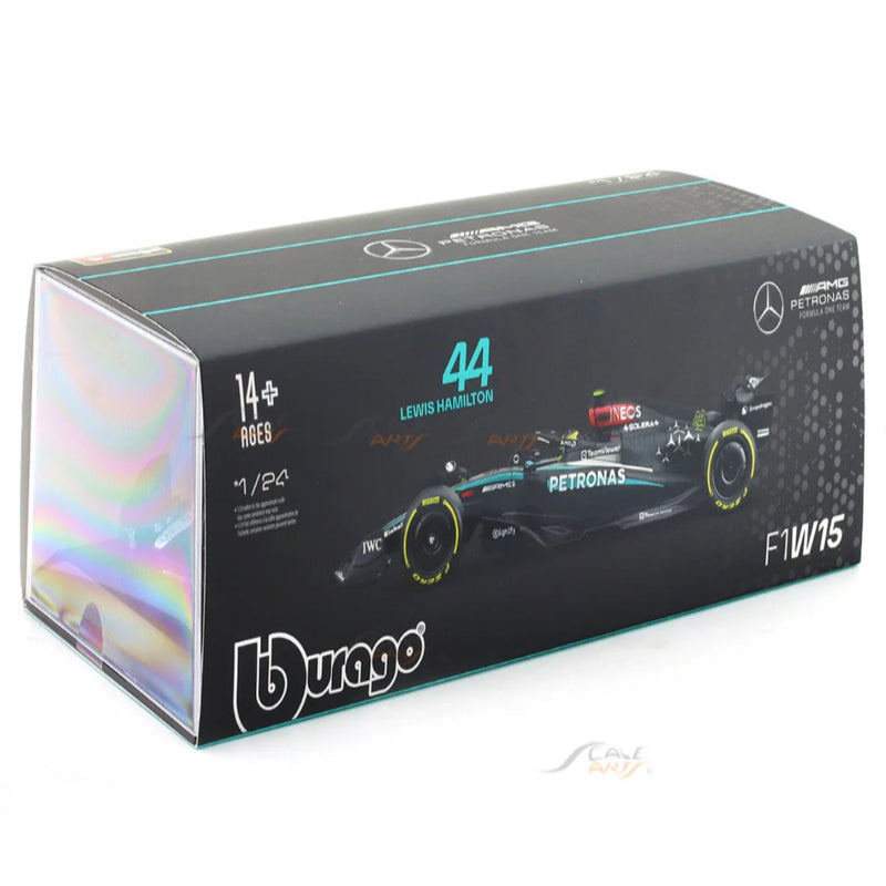 Bburago 2024 Mercedes-AMG W15 #44 Lewis Hamilton 1:24 Bburago licensed Formula 1 diecast scale model car