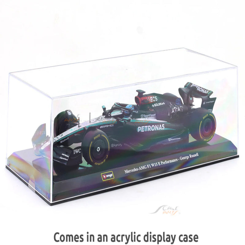 Bburago 2024 Mercedes-AMG W15 #63 George Russell 1:24 Bburago licensed Formula 1 diecast scale model car