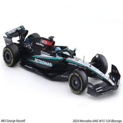 Bburago 2024 Mercedes-AMG W15 #63 George Russell 1:24 Bburago licensed Formula 1 diecast scale model car