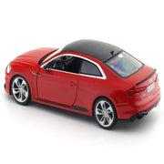 Bburago Audi RS 5 Coupe Red 1:24 Bburago with Acrylic Case Licensed Diecast Scale Model Car Collectible
