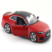 Bburago Audi RS 5 Coupe Red 1:24 Bburago with Acrylic Case Licensed Diecast Scale Model Car Collectible