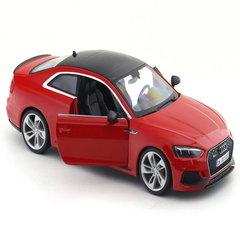 Bburago Audi RS 5 Coupe Red 1:24 Bburago with Acrylic Case Licensed Diecast Scale Model Car Collectible