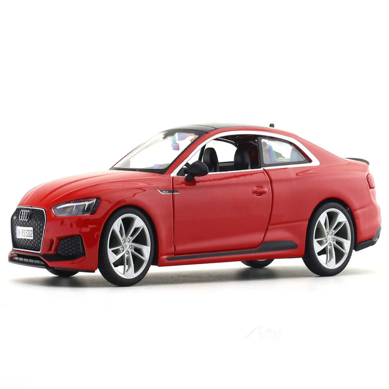 Bburago Audi RS 5 Coupe Red 1:24 Bburago with Acrylic Case Licensed Diecast Scale Model Car Collectible