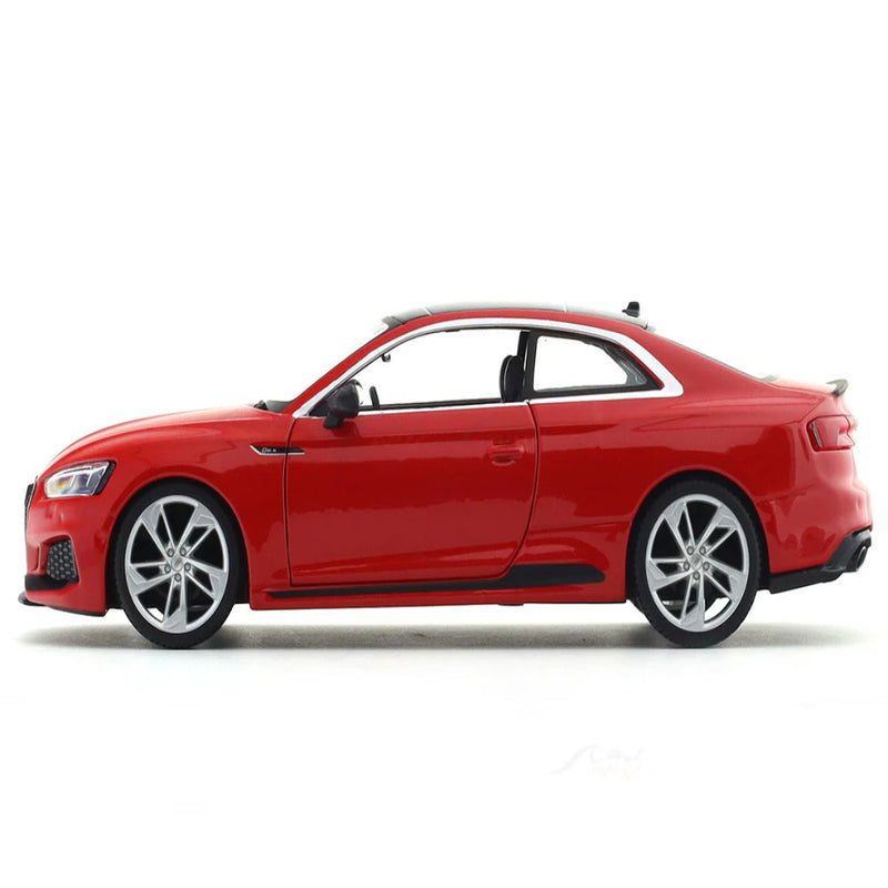 Bburago Audi RS 5 Coupe Red 1:24 Bburago with Acrylic Case Licensed Diecast Scale Model Car Collectible