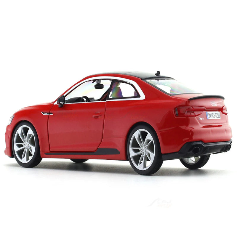 Bburago Audi RS 5 Coupe Red 1:24 Bburago with Acrylic Case Licensed Diecast Scale Model Car Collectible