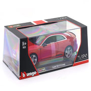 Bburago Audi RS 5 Coupe Red 1:24 Bburago with Acrylic Case Licensed Diecast Scale Model Car Collectible