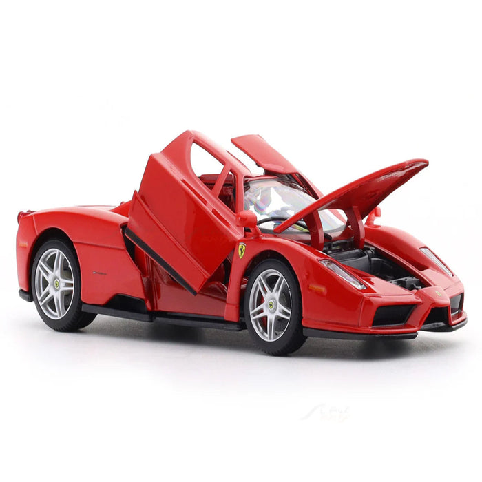 Bburago Enzo Ferrari red with Acrylic Case 1:24 Bburago licensed diecast Scale Model car collectible-Vehicles-Bburago-Toycra