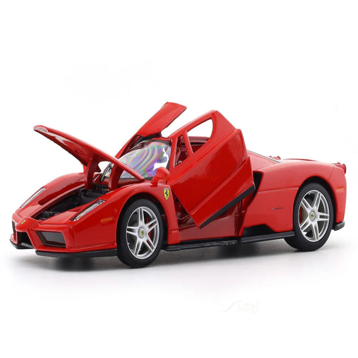 Bburago Enzo Ferrari red with Acrylic Case 1:24 Bburago licensed diecast Scale Model car collectible-Vehicles-Bburago-Toycra