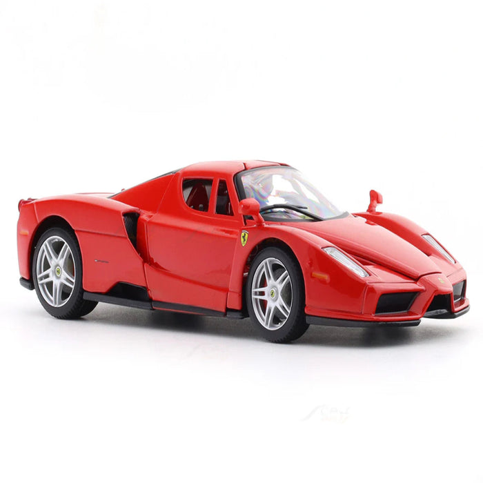 Bburago Enzo Ferrari red with Acrylic Case 1:24 Bburago licensed diecast Scale Model car collectible-Vehicles-Bburago-Toycra