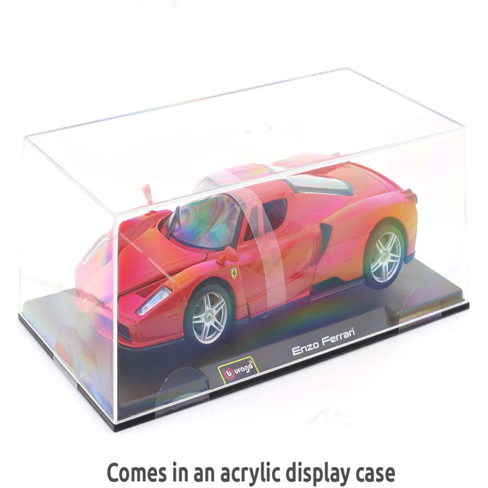 Bburago Enzo Ferrari red with Acrylic Case 1:24 Bburago licensed diecast Scale Model car collectible-Vehicles-Bburago-Toycra