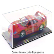 Bburago Ferrari F40 with Acrylic case 1:24 Bburago licensed diecast Scale Model car collectible