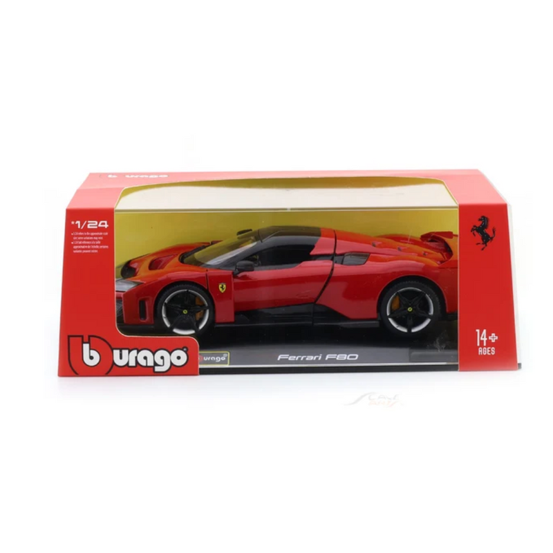 Bburago Ferrari F80 with Acrylic Case 1:24 Licensed Diecast Model Car