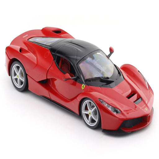 Bburago Ferrari LaFerrari red with Acrylic Case 1:24 Bburago licensed diecast Scale Model car collectible-Vehicles-Bburago-Toycra