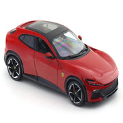 Bburago Ferrari Purosangue Red 1:24 Bburago Licensed Diecast Scale Model Car with Acrylic Cover