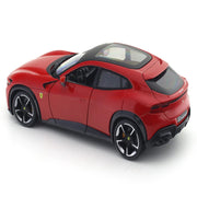 Bburago Ferrari Purosangue Red 1:24 Bburago Licensed Diecast Scale Model Car with Acrylic Cover