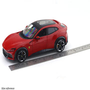 Bburago Ferrari Purosangue Red 1:24 Bburago Licensed Diecast Scale Model Car with Acrylic Cover